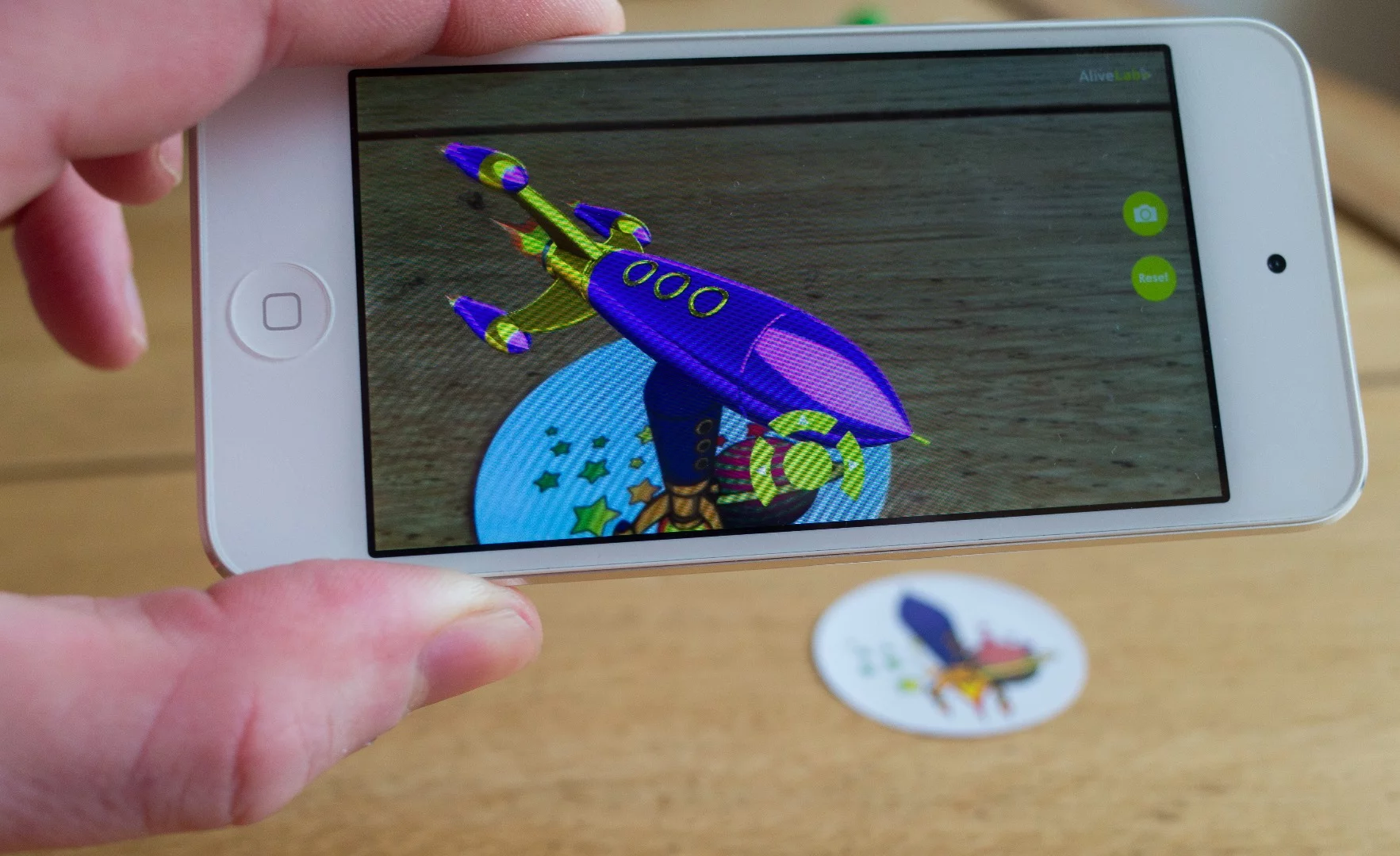 After viewing the Mardles stickers with a smartphone, users can then interact with the virtual toy