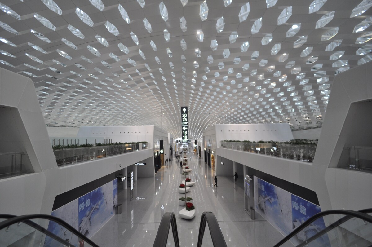 Shenzhen Bao'an International Airport Terminal 3, designed by Studio Fuksas (Photo: Studio Fuksas)