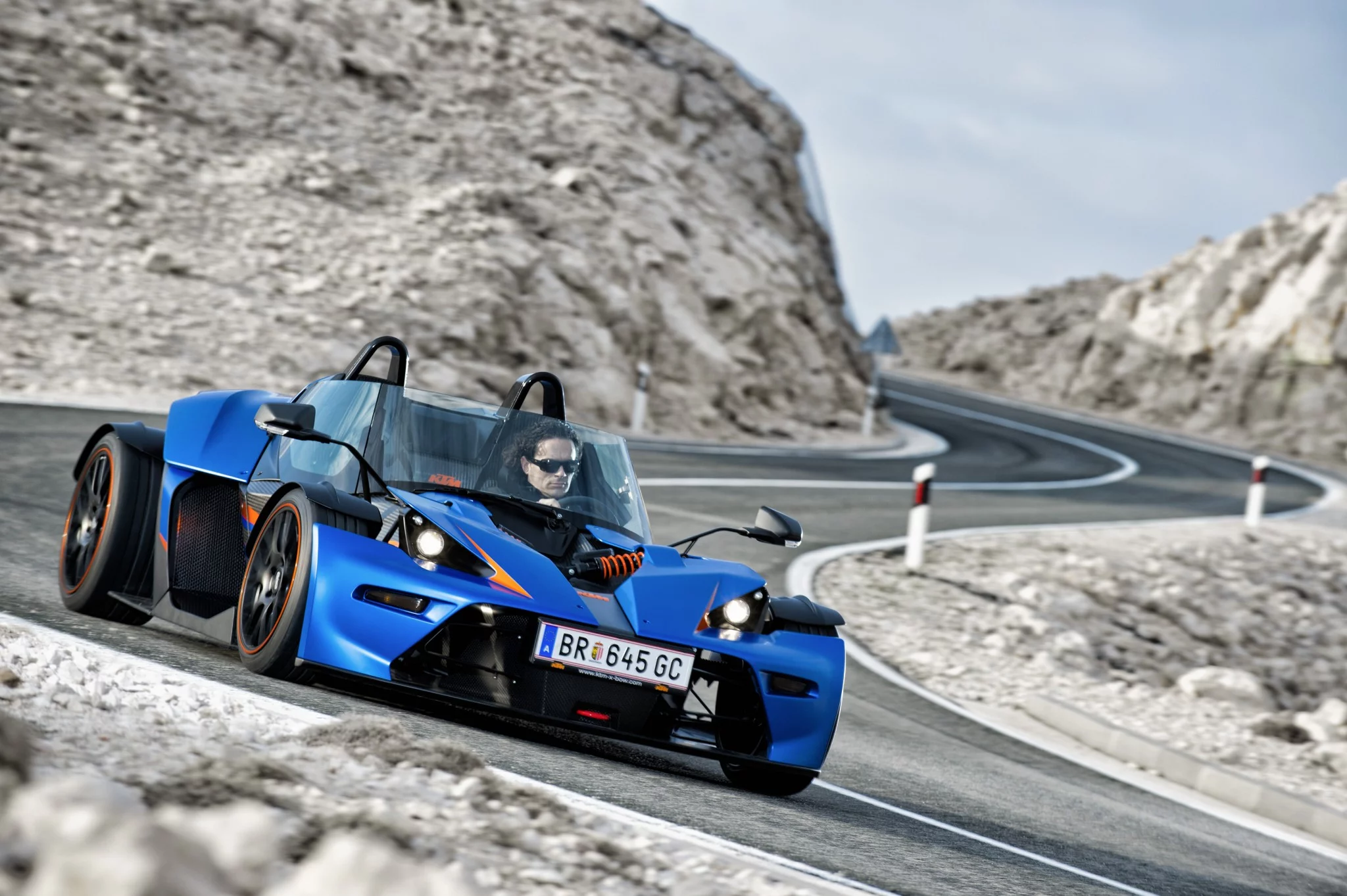 The new KTM X-Bow GT has a windscreen, doors and side windows for a helmet-free ride