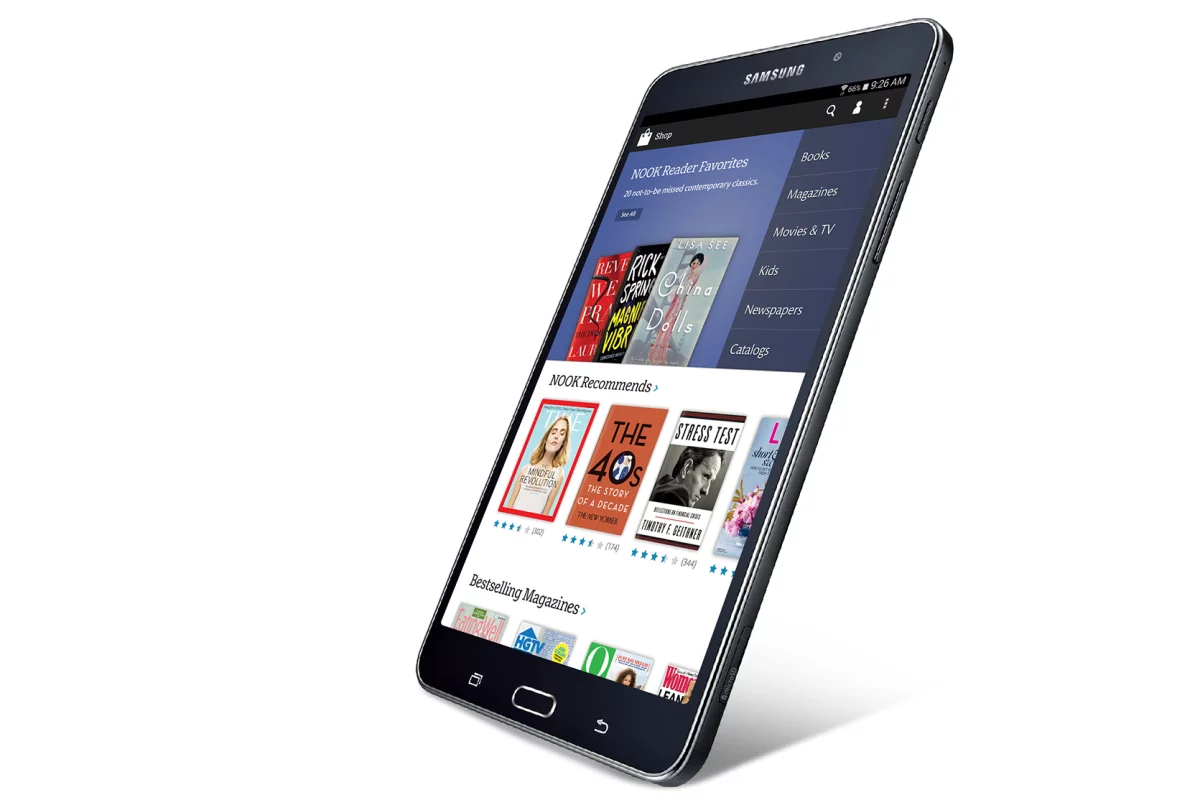 Today the Nook line of tablets only lives on as a modded Samsung Galaxy Tab 4