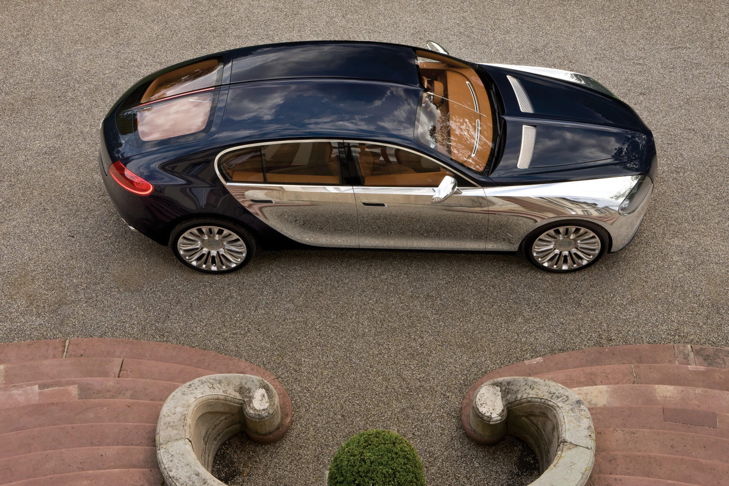 The carbon fibre weave is disguised by 16 coats of paint