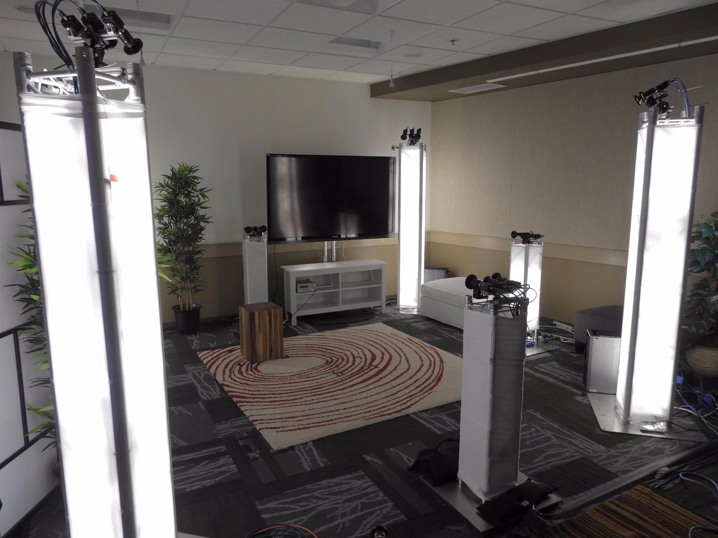 Holoportation uses a room of camera to capture and render 3D models