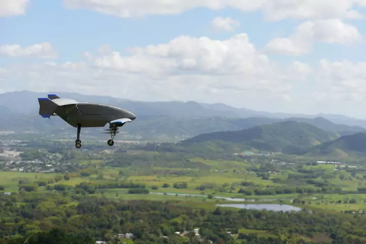 The Vertex can hover like a quadcopter, or fly fast like a fixed-wing aircraft