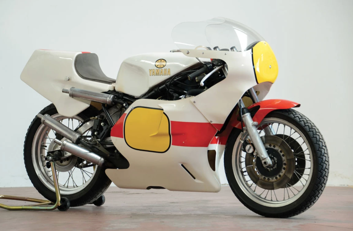Lot 824 at the RM-Sotheby's DueMile Route auction in Milan on 25-27 November, 2016 was a 1980 Yamaha TZ500G that sold for €32,760