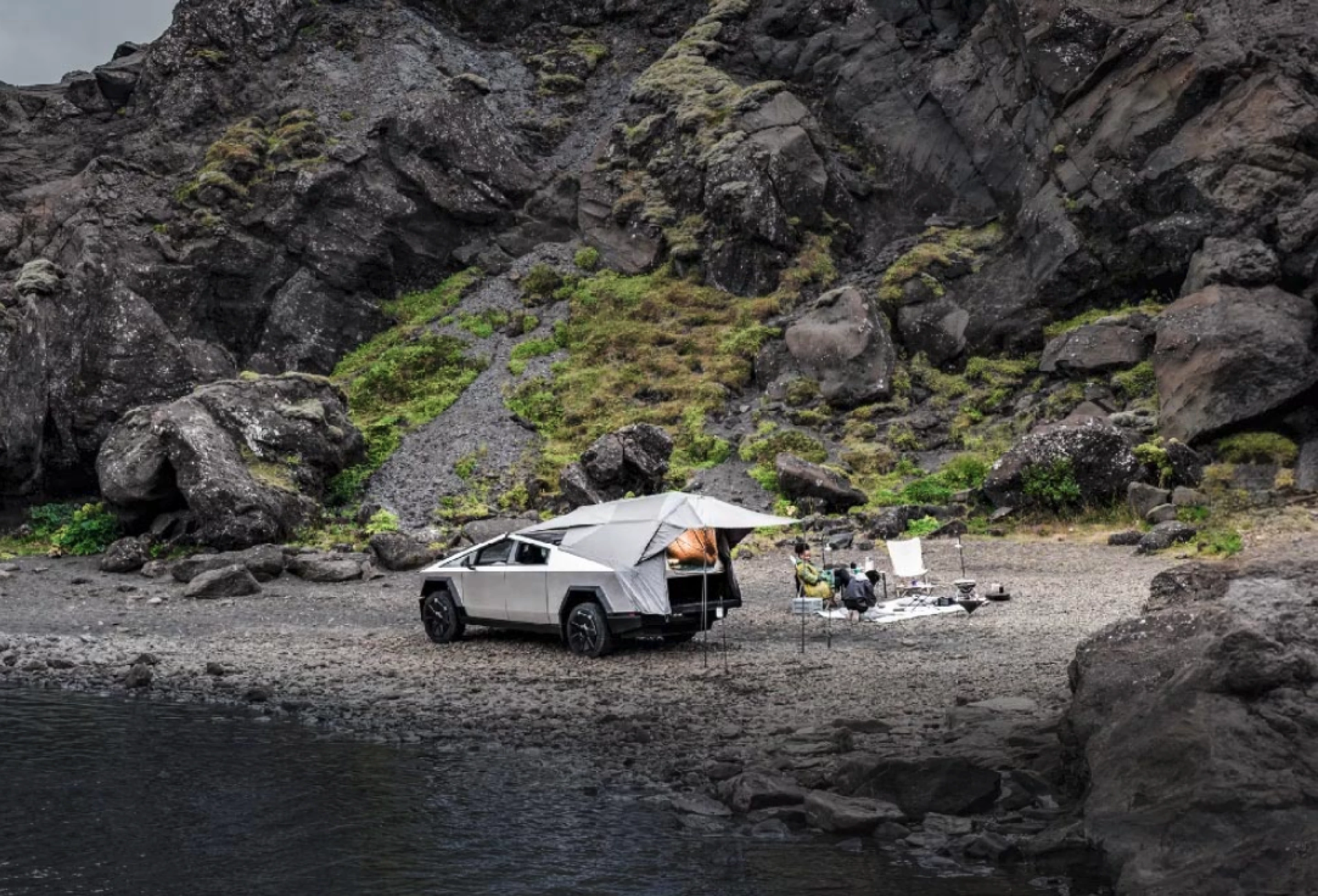 Inflatable Basecamper turns Tesla Cybertruck into boundless micro-RV