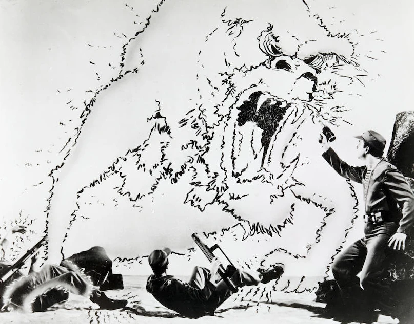 Closeup of the id monster animation