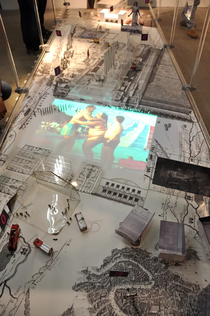 Film and architecture models overlap in Monditalia (Photo: Edoardo Campanale)