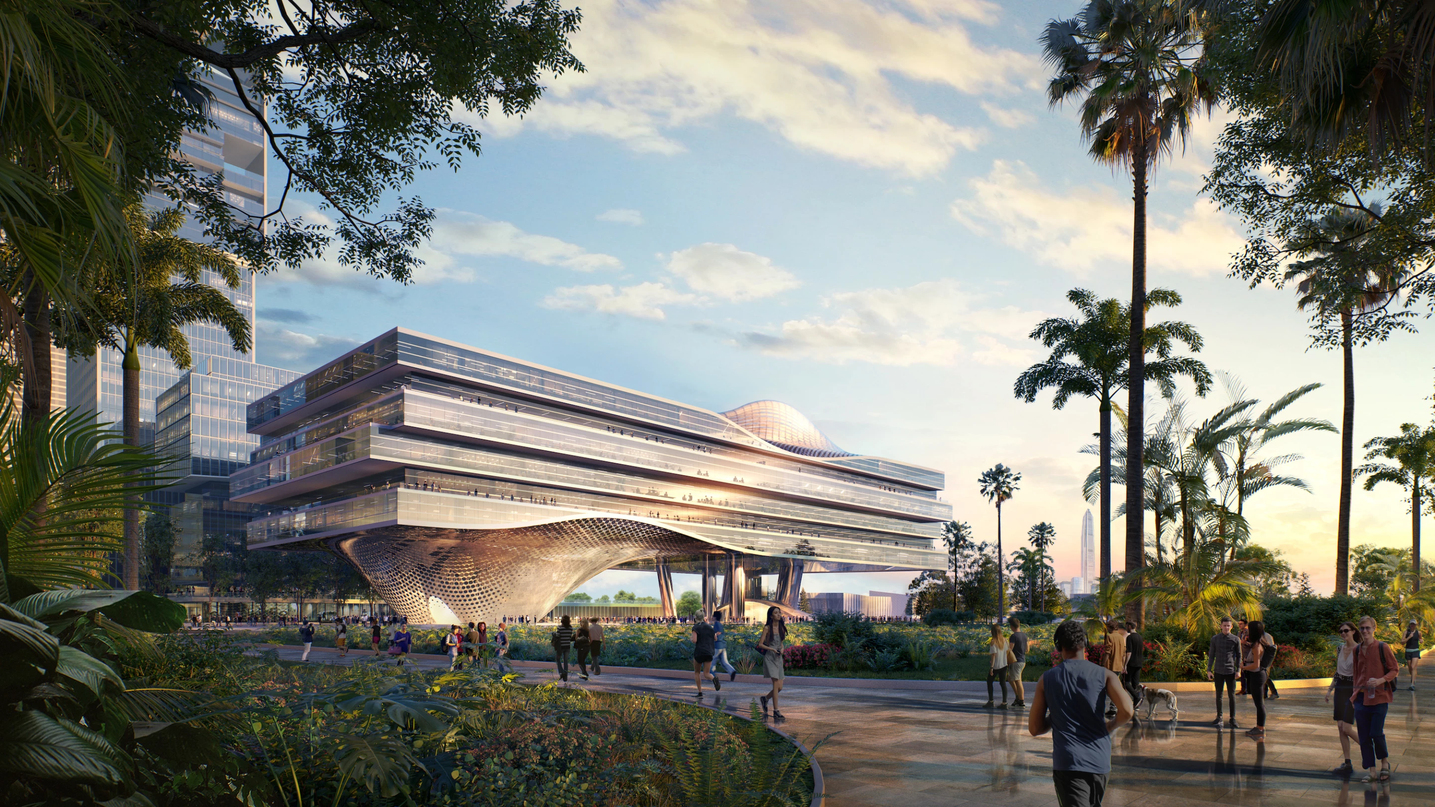 Shenzhen Wave will reach a maximum height of 60 m (196 ft)