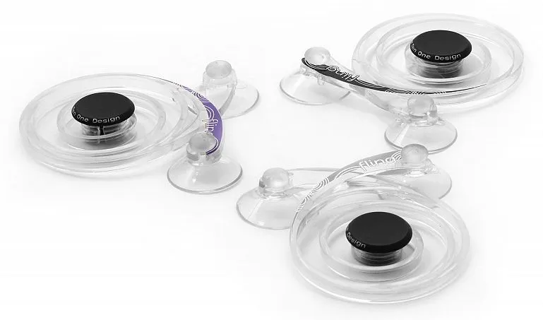 The Fling is an analog joystick that can be attached to the screen of an iPad, for better control when gaming