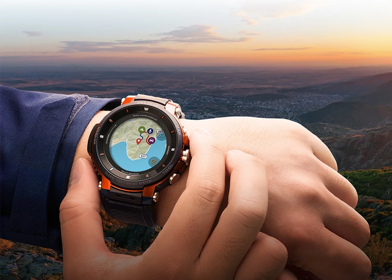 The mapping capabilities of the Casio Pro Trek WSD-F30 really stand out