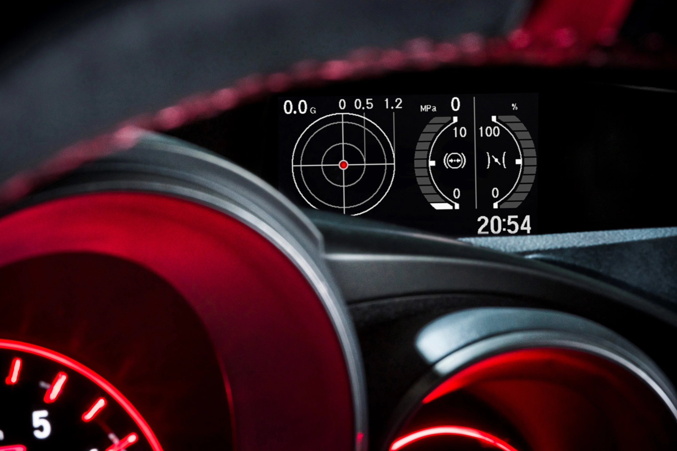The Civic's instrument binnacle has lots of performance displays included.