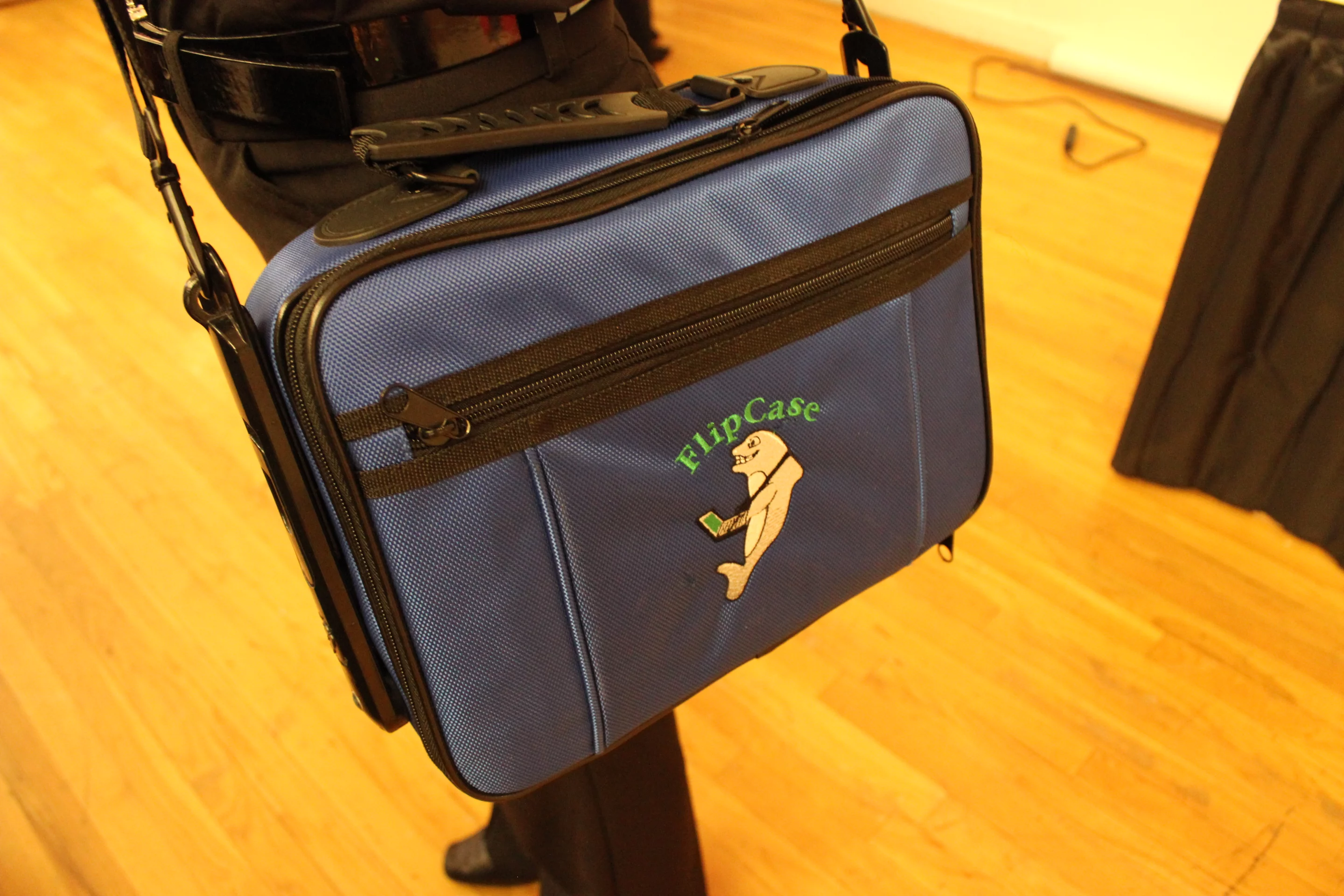 The case is made out of durable and lightweight nylon material (Photo: Ben Coxworth/Gizmag)