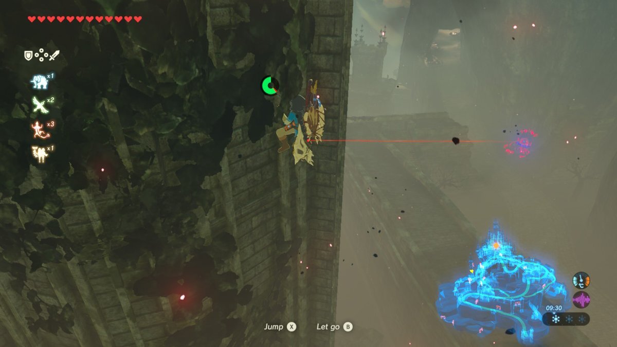 This guy spotting you just means that you should shimmy around the tower a bit.