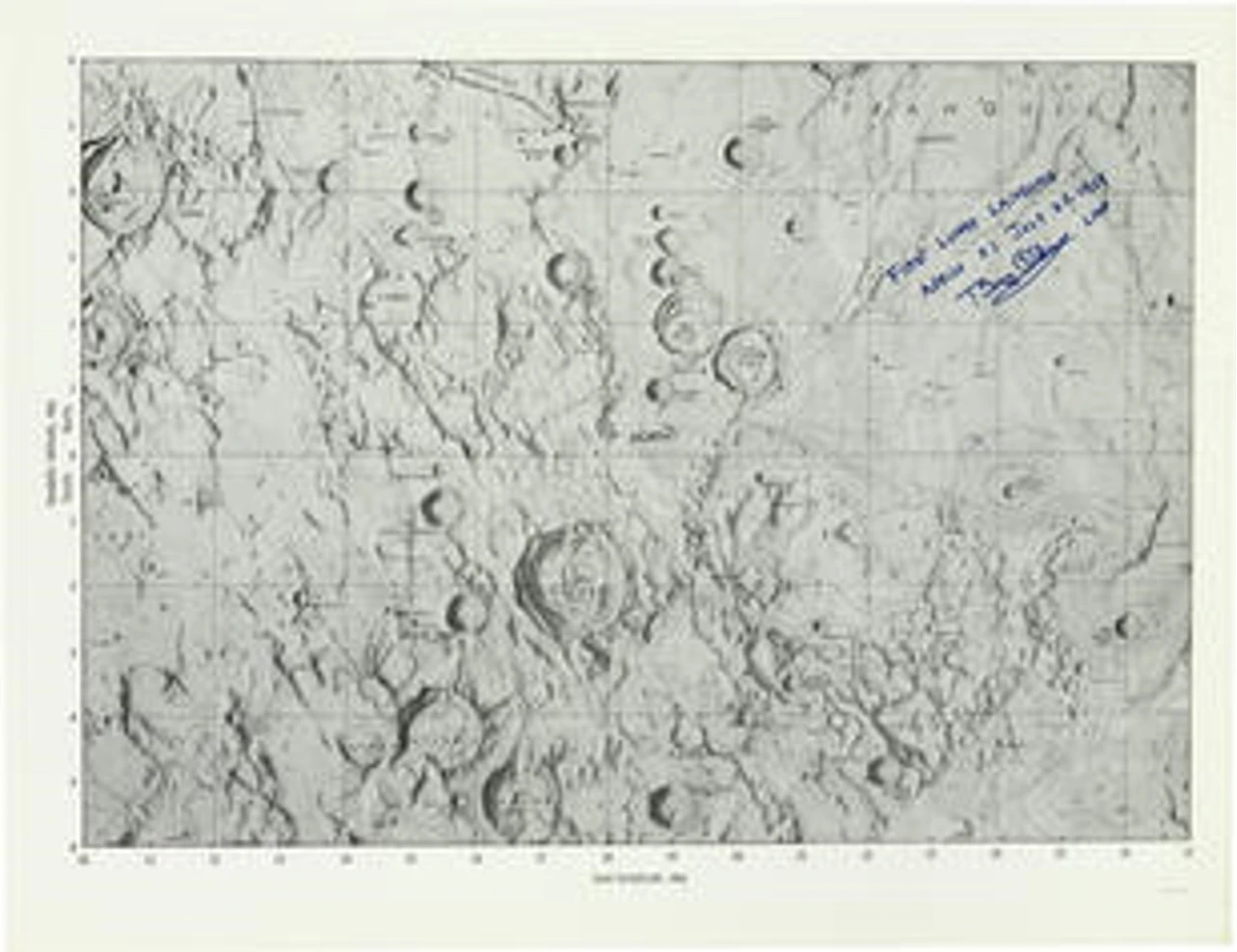 Apollo 11 lunar chart