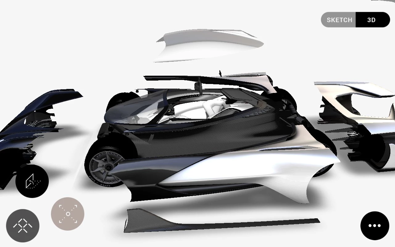 Exploded view of the FFZERO1