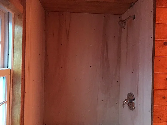 The Devasa's bathroom also includes a shower