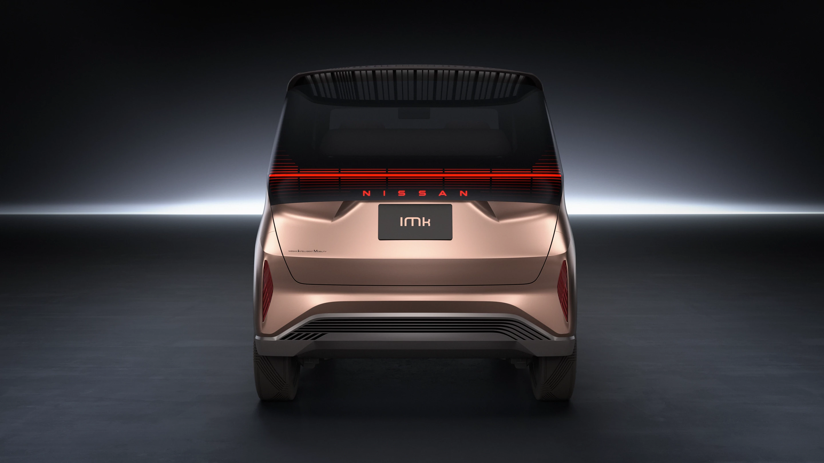Rear view of the IMk compact city EV