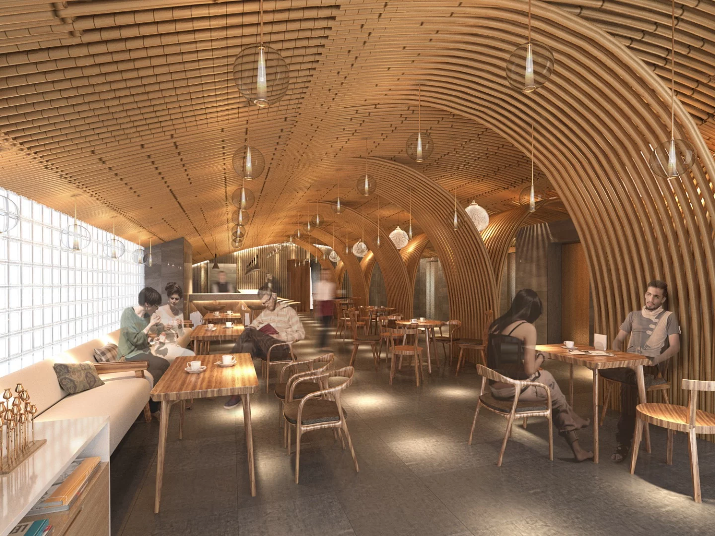 The Chicland Hotel will include a cafe on the first floor, guest check in second floor lobby, and a rooftop pool and cafe