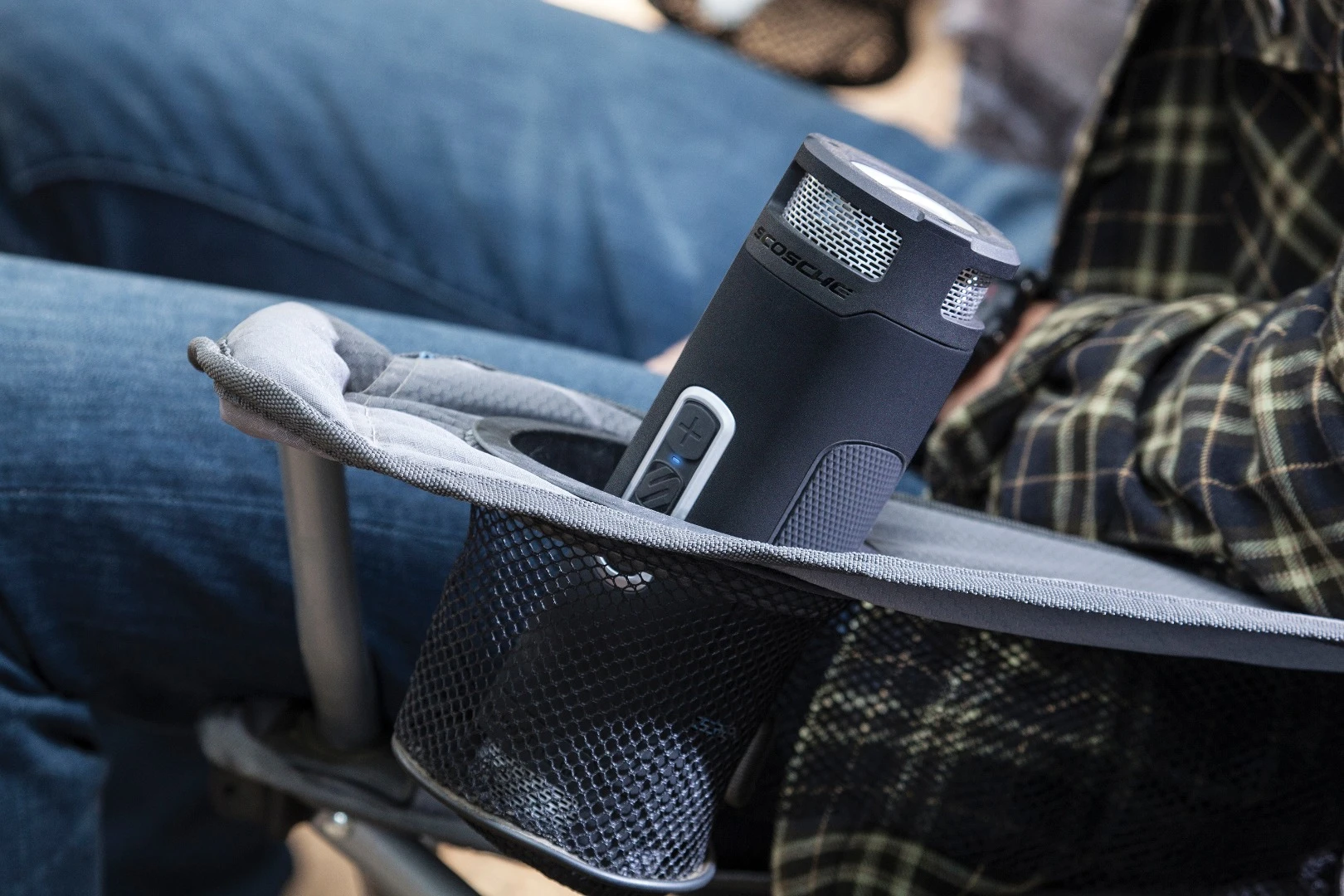 The Scosche BoomBottle+ can make a great companion for camping or backyard lounging