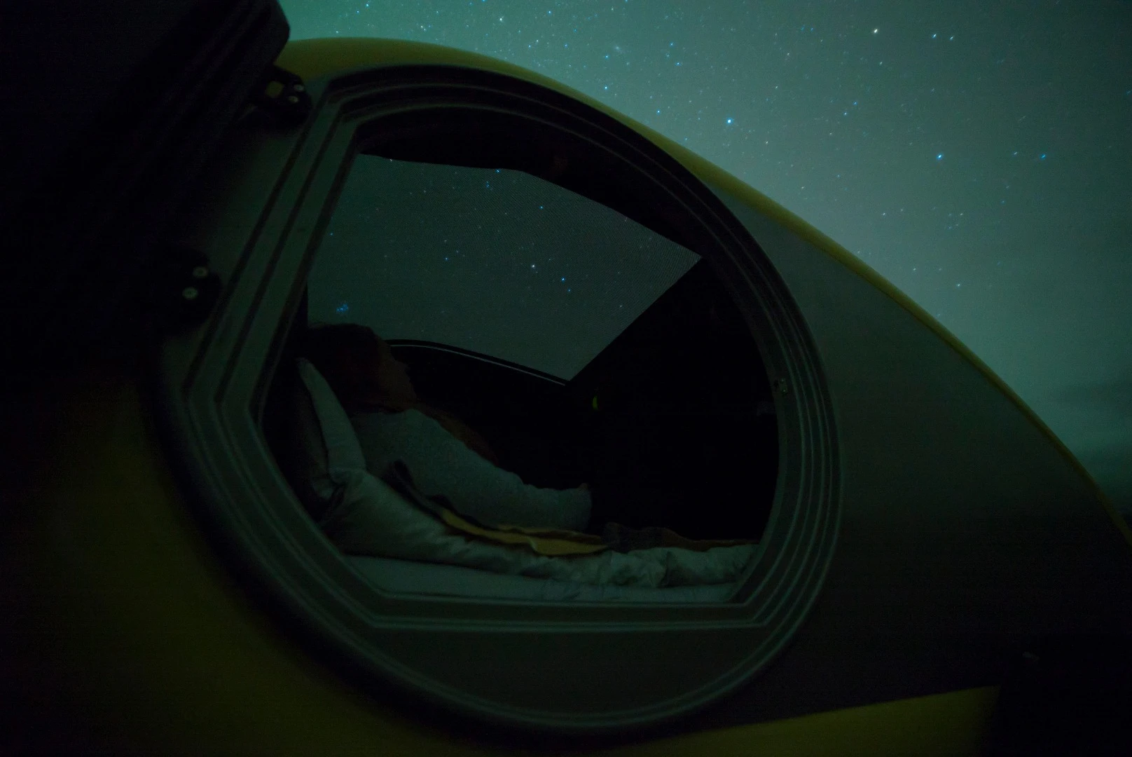 Warmer and sturdier than a mesh tent but still with a great view of the stars