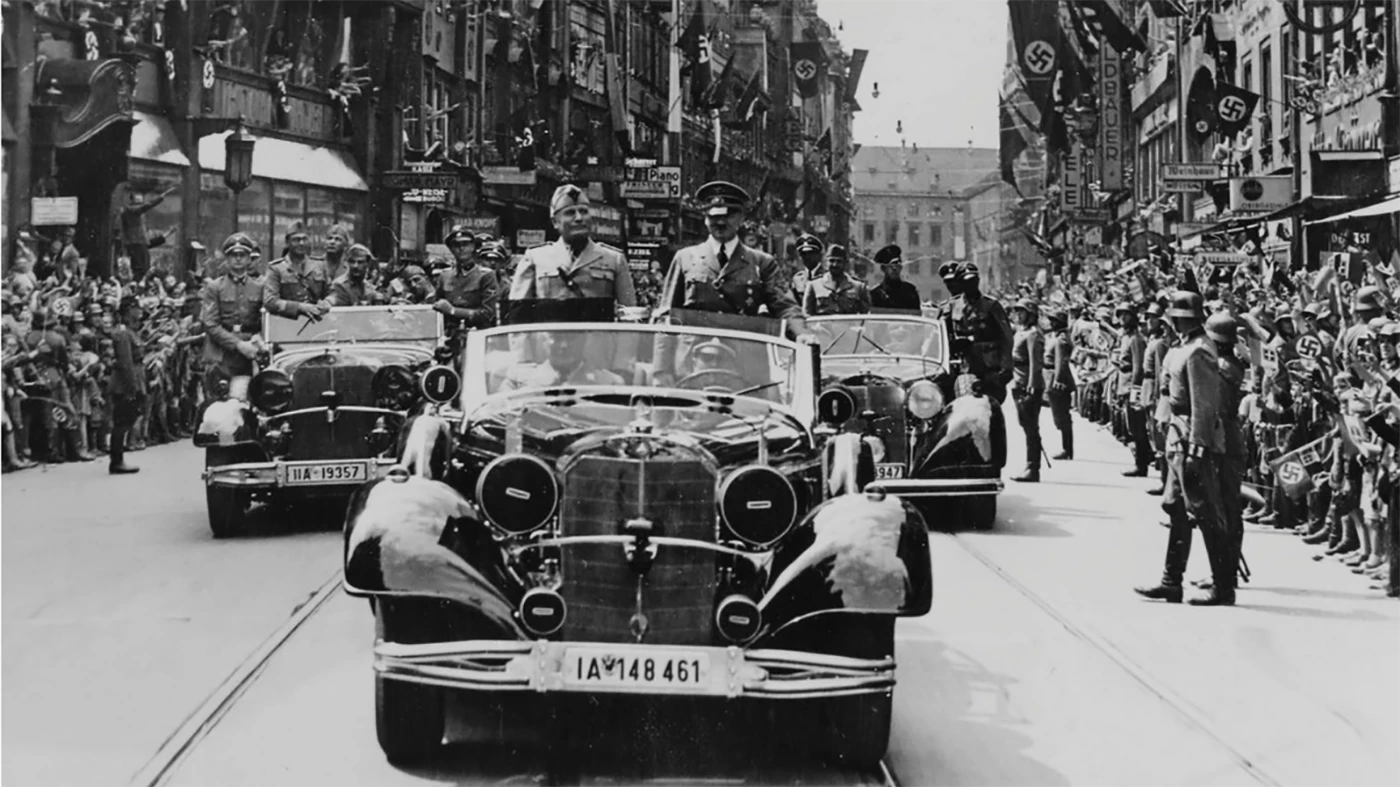 The most expensive car ever to be auctioned is obviously a moving target, because it varies over time depending on which cars have been most recently sold. In 1973, a Mercedes-Benz 770K believed to have been the parade limousine of Adolf Hitler, was sold at auction for $153,000, which was the world automobile auction record at the time. The previous record price had been set at $90,000 in 1972 for Greta Garbo's Duesenberg in autumn 1972. Another 770K that had been used by both Hitler and Italian Fascist dictator, Benito Mussolini (pictured)