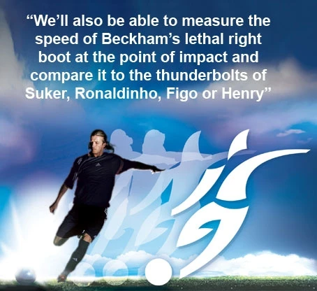 The possibilities of findingout just what the stars can dowith a soccer ball, measured towithin millimetres, are very exciting