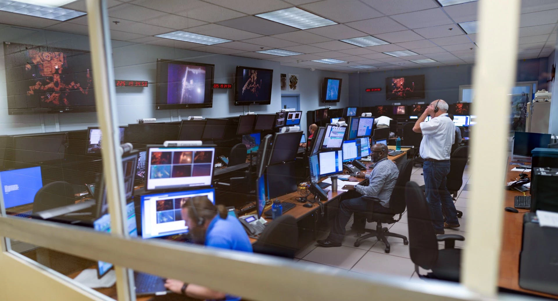 The RRM3 team manages operations from the Goddard Satellite Servicing Control Center at NASA’s Goddard Space Flight Center