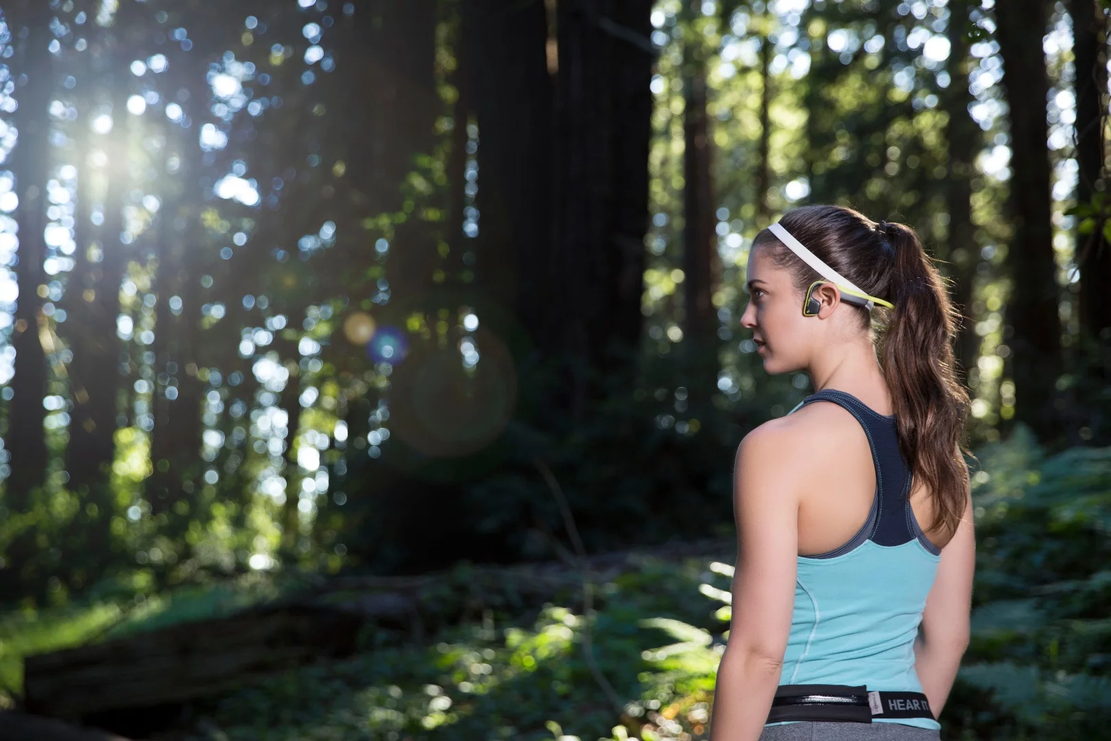 AfterShokz Trekz Titanium bone conduction headphones let you listen to music while still hearing the outside world