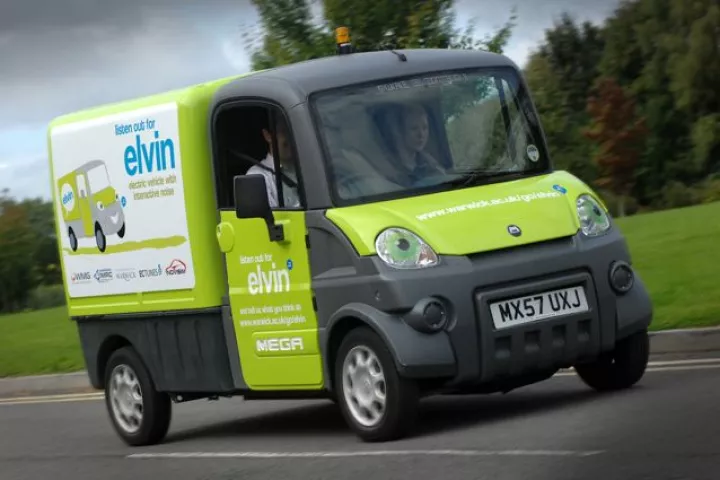 ELVIN the EV is equipped with a variety of driving noises