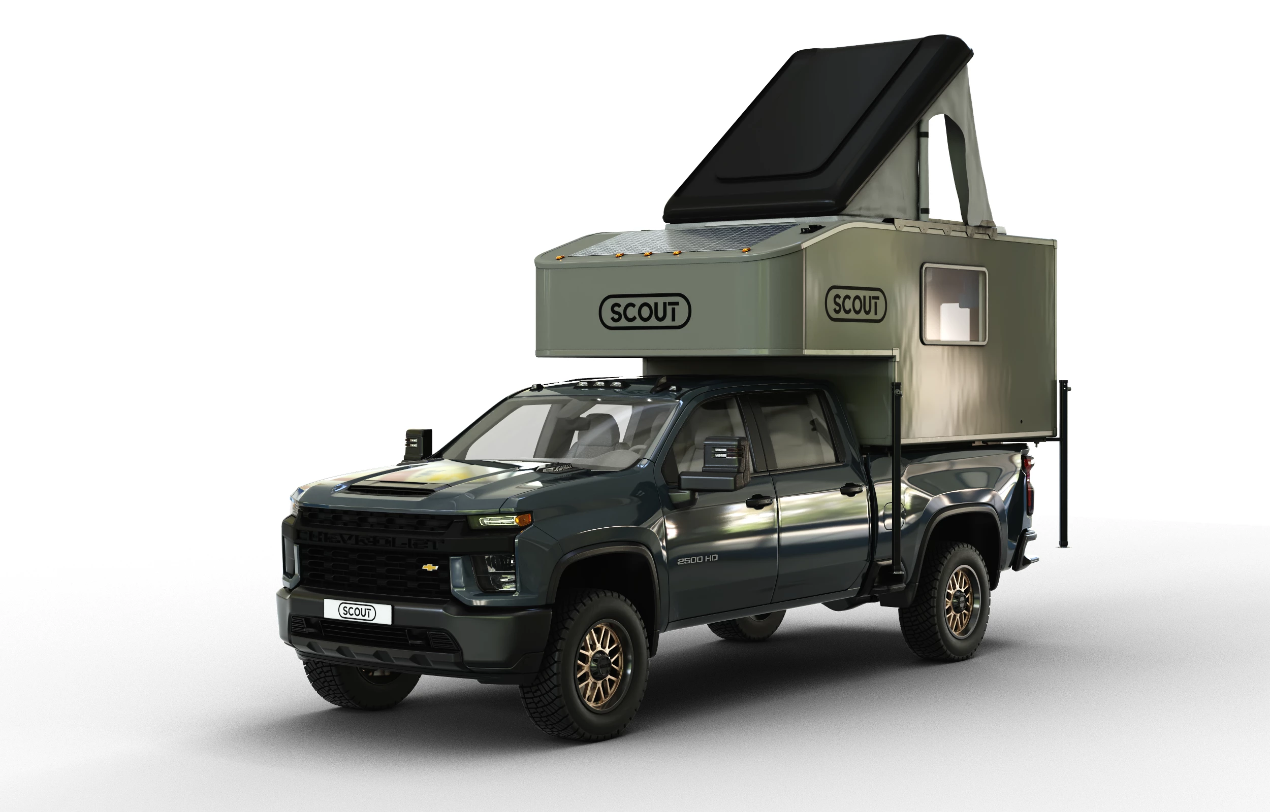 The Kenai is the largest in Scout's all-new three-model pickup camper lineup