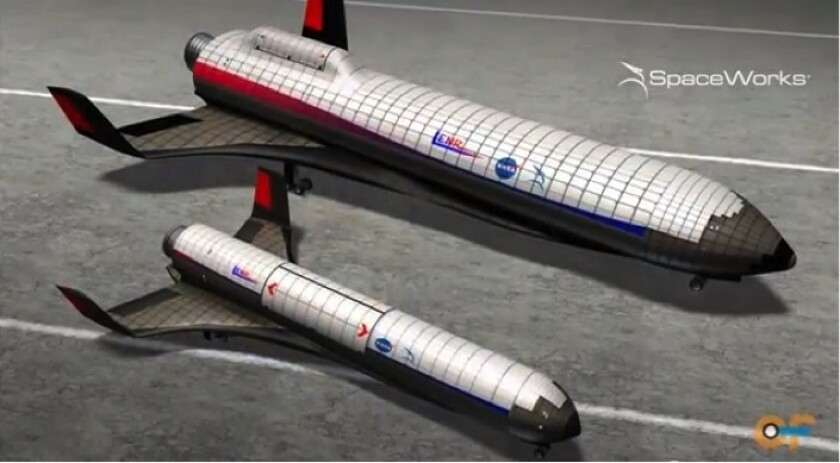 Concept of space planes powered by LENR reactors (Image: NASA)