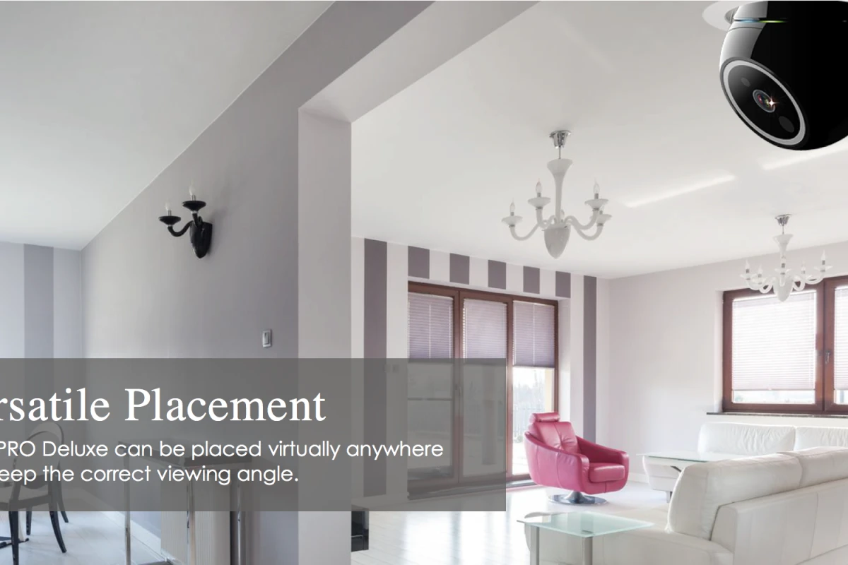 The iCamPro Deluxe installs in any standard E26/E27 light bulb socket, which also powers the device