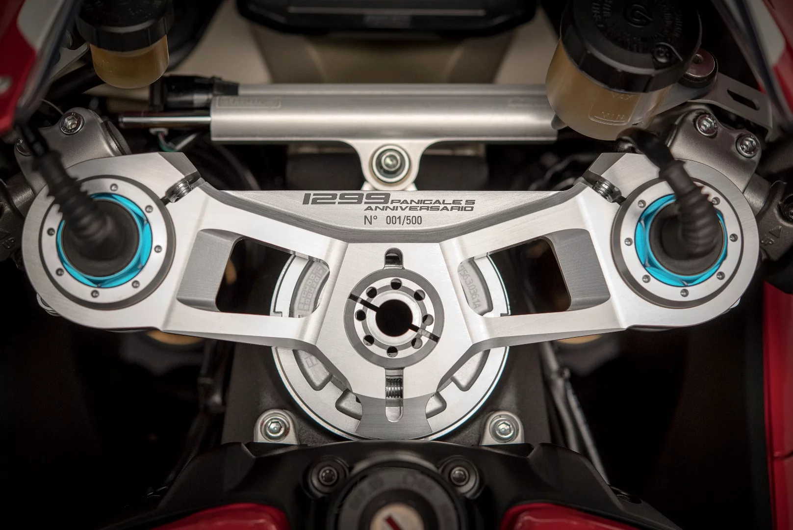 The chassis geometry mimics that of the Panigale R