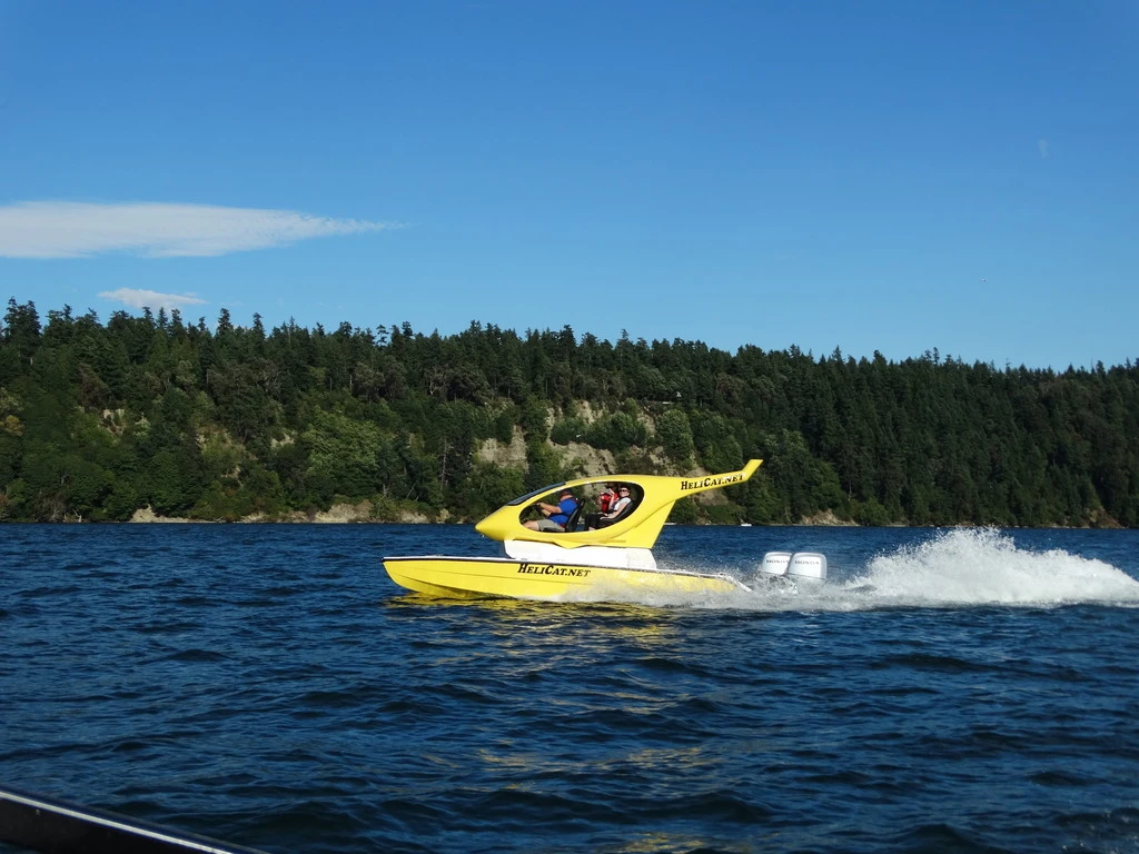 The Helicat can hit a top speed of 43 mph (69 km/h)