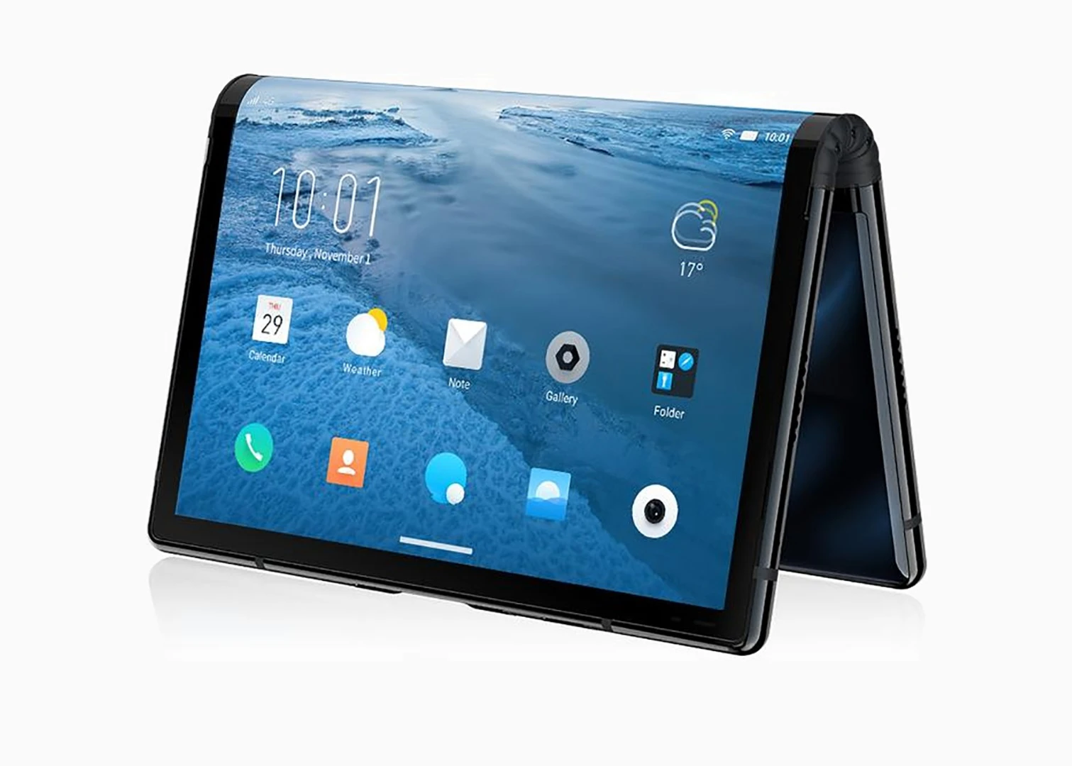 In total, the Royole FlexPai foldable screen is 7.8 inches corner to corner