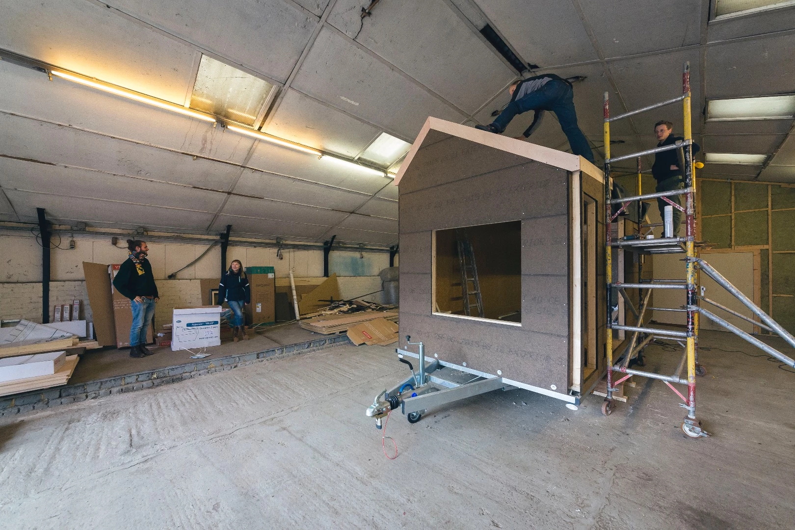 The tiny house has a total floorspace of 16 sq m (172 sq ft)