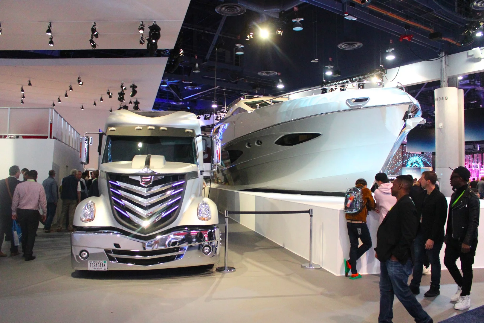 Furrion shows two of the largest vehicles at CES: the Hercules/Limitless tractor-trailer camper and the Adonis smart yacht