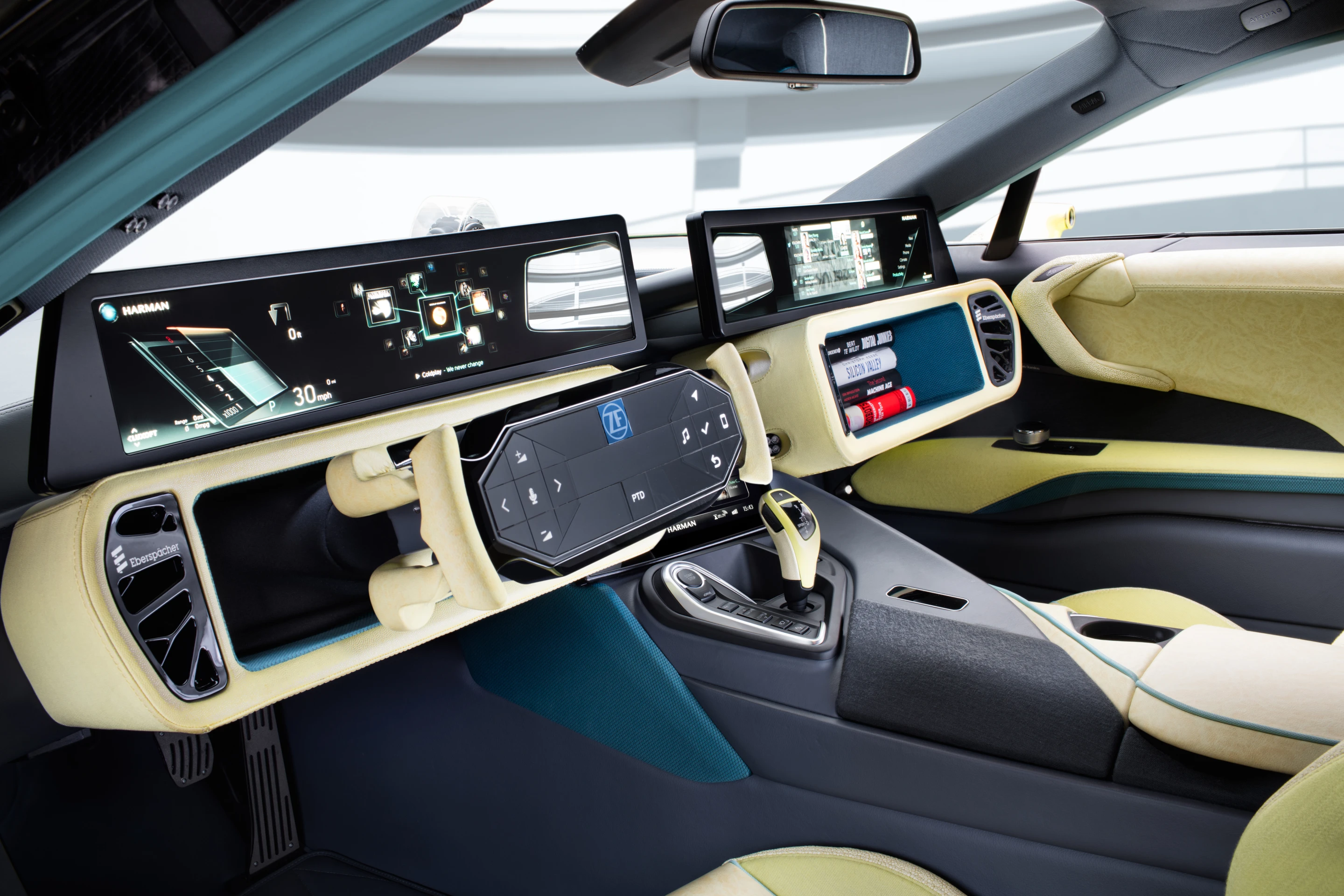While the drone may be the weirdest, flashiest part of the Etos, the interior is the real highlight