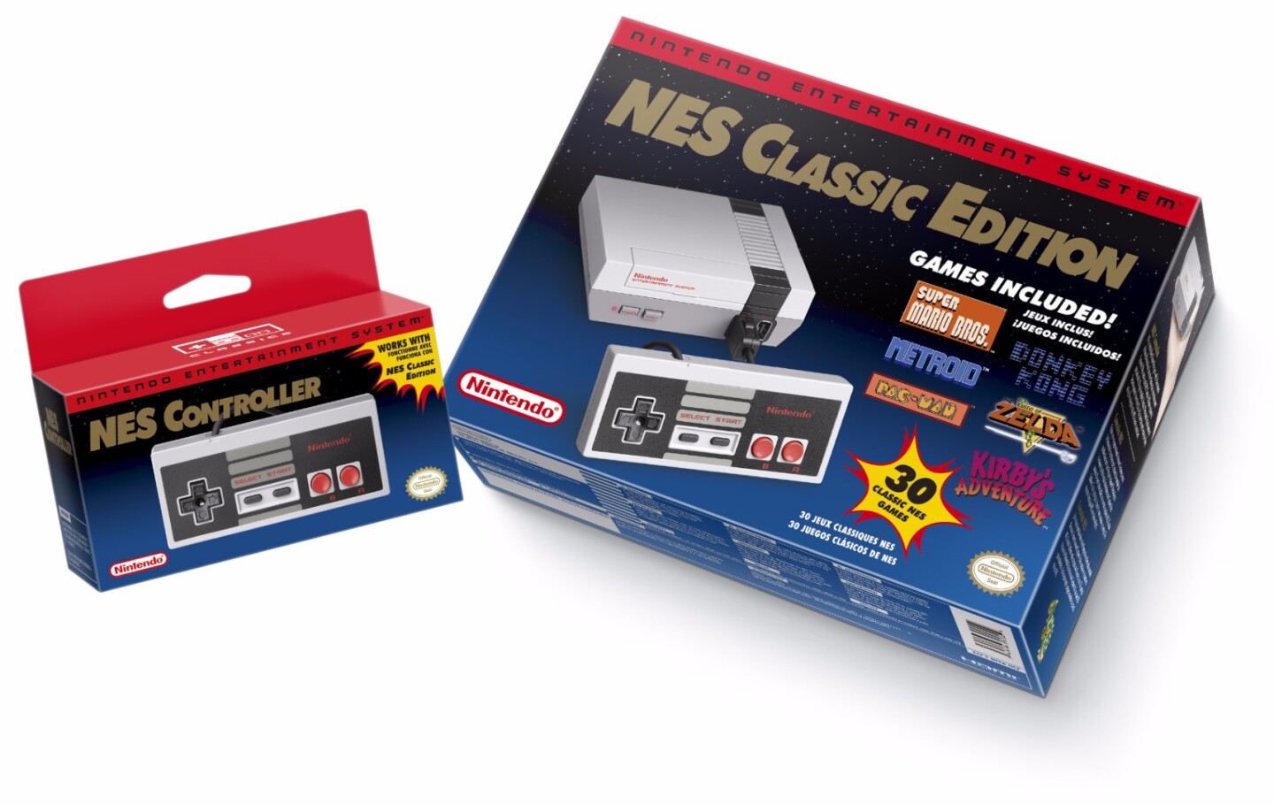 The Classic Mini comes with an HDMI cable via which to connect it to an HDTV, an AC adapter and one NES Classic Controller