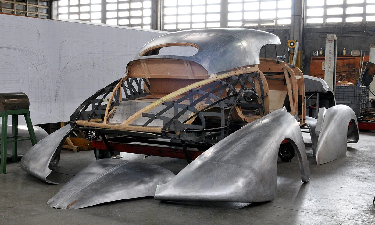 540 K Streamliner framing