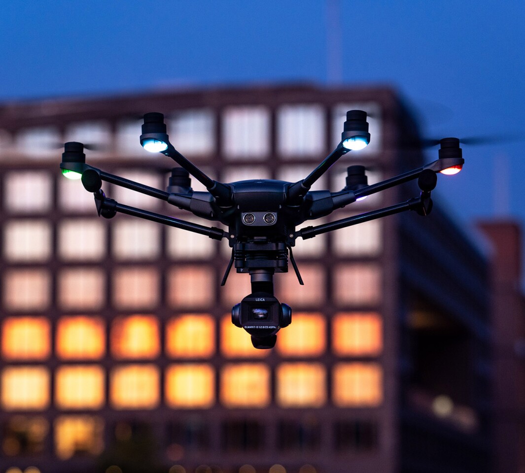 The Typhoon H3 can fly for 25 minutes per charge of its Li-Po battery