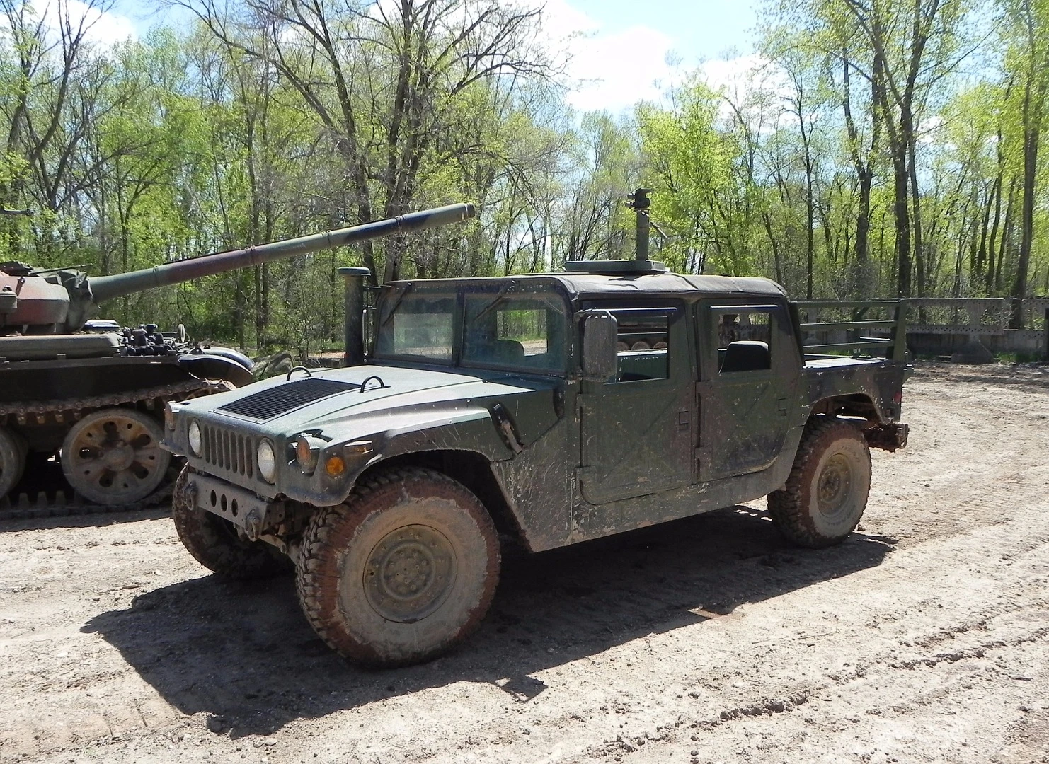 Shuttling us around the Drive a Tank property and acting as a forward observer for photography was this stripped down Humvee
