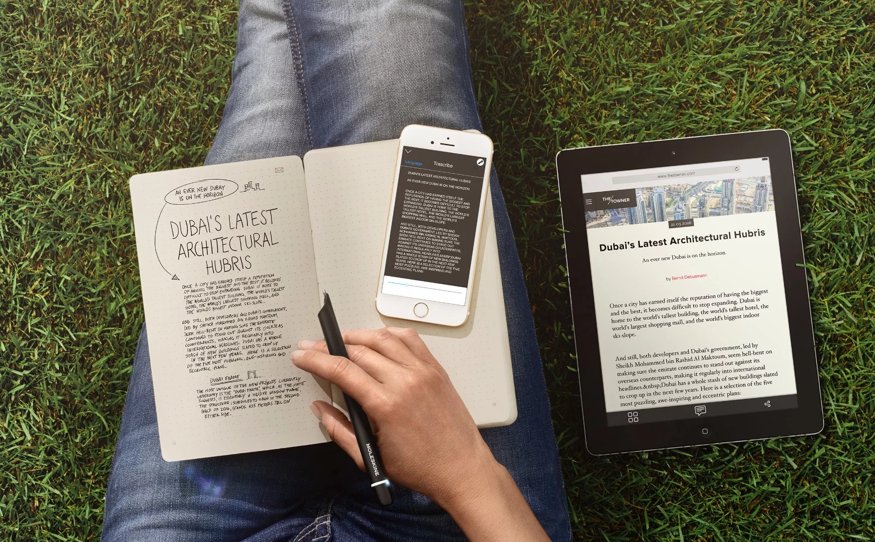 Moleskine's notebook is shaped to encourage people to write and create in mobile friendly ways