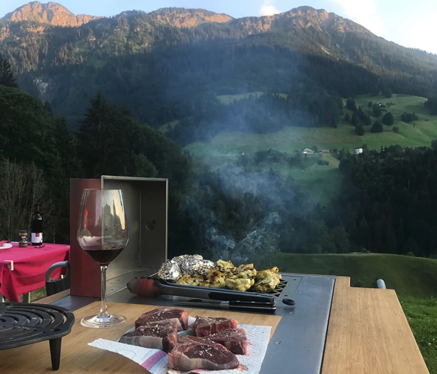 That certainly looks better than any photo of cooking on an interior RV kitchen