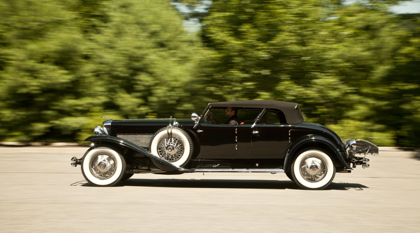 One of the most filmed cars of all time, this matched numbers, long chassis 1930 Duesenberg Model J Torpedo Phaeton is known to have featured in at least seven movies but almost certainly appeared in more. It was sold by Bonhams for US$698,500 in February, 2013.