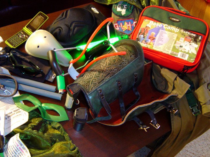 Some of the gear carried by Geist