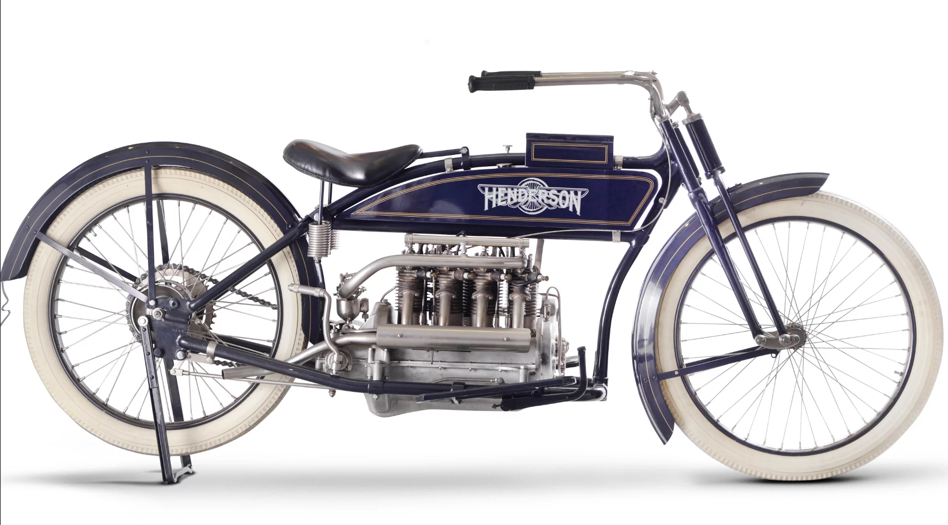 £36,800 ($56,818) - 1916 Henderson 965cc FourLot 23 at Bonhams Lonatti Collection held on 17 October, 2015Estimate: £30,000 - 40,000 ($45,000 - $60,000)