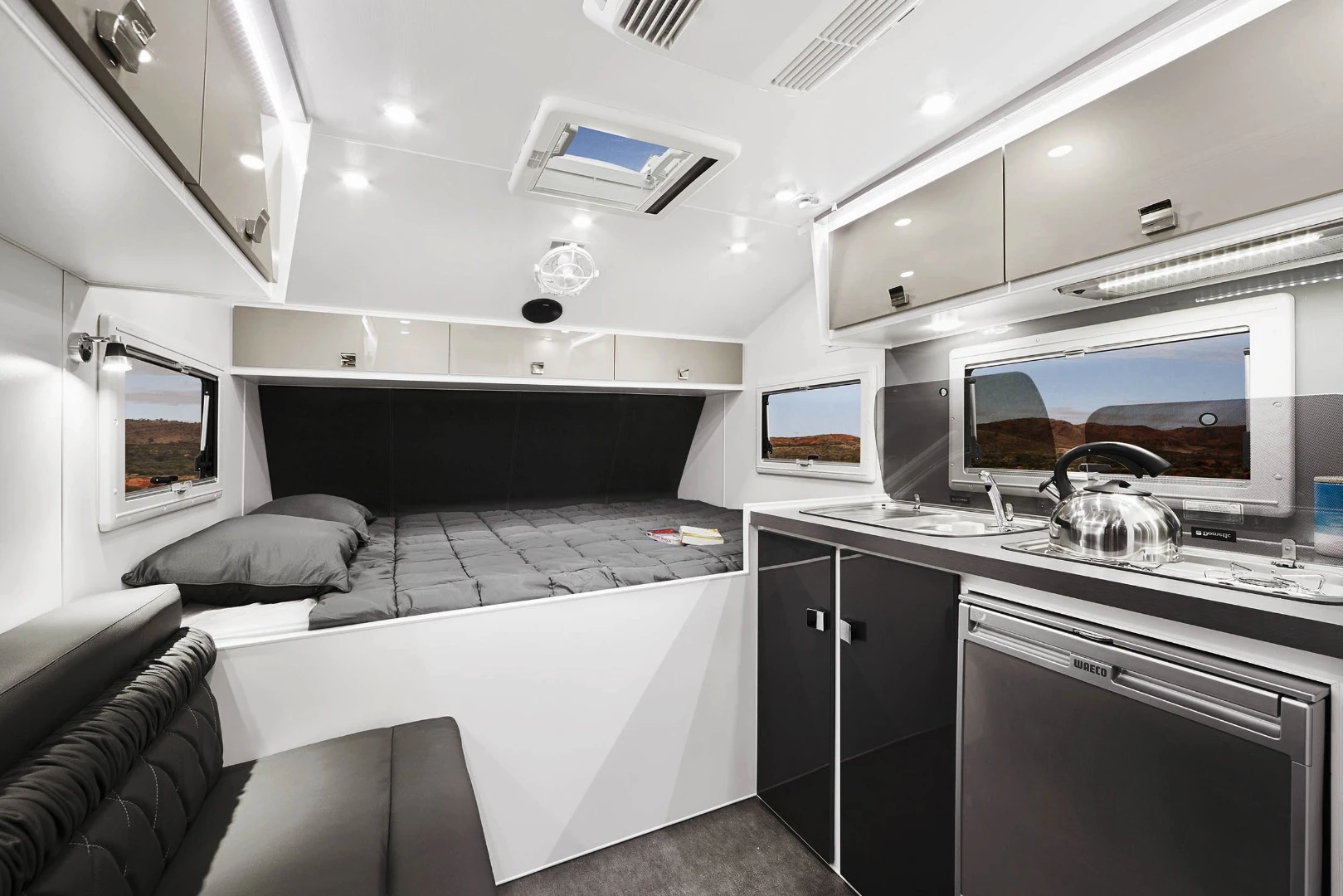 The Off Grid is designed to sleep two adults or two adults and child