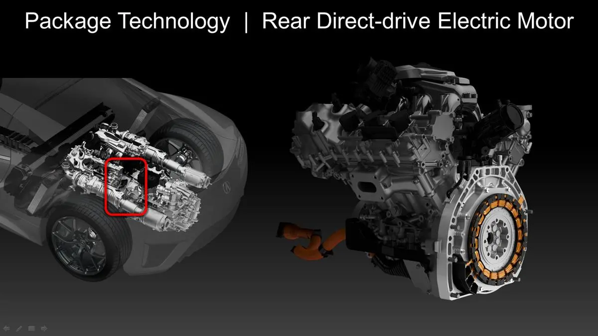 2017 Acura NSX - direct drive electric motor