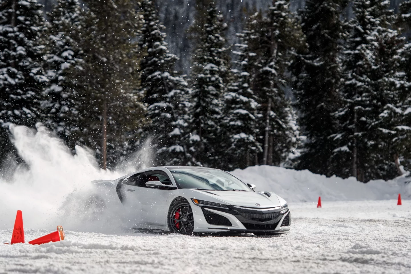 After mastering the immense amount of grunt the Acura NSX can shove to the floor, the author manages an epic, drifting corner flume
